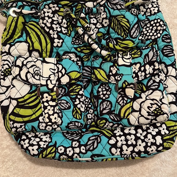 Vera Bradley Island Blooms Quick Draw Floral Bucket Bag Adjustable Strap - Picture 2 of 14